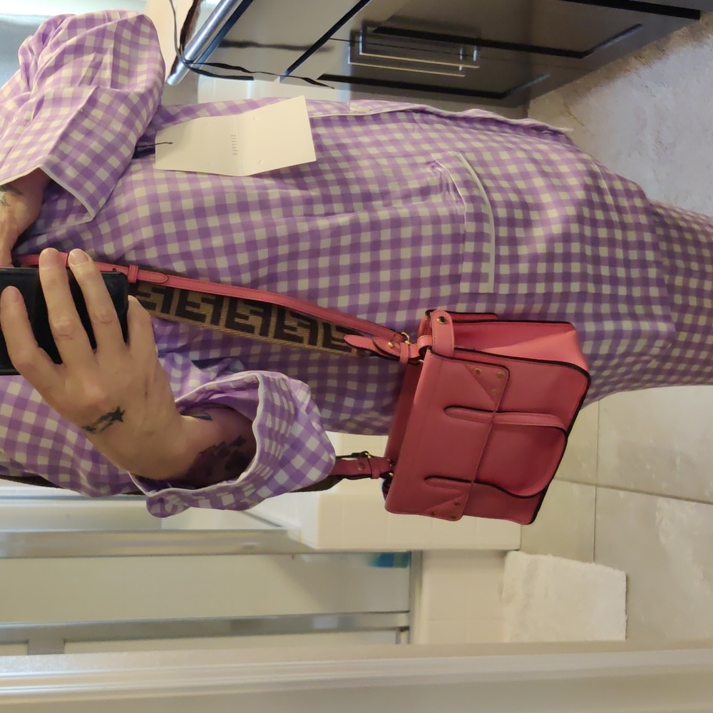 💮 FENDI Vitello Grace Small Flip Tote Pink - Picture 17 of 17